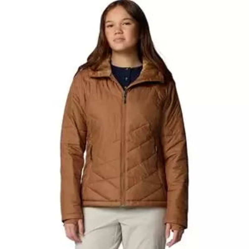 Columbia Heavenly Hooded Jacket S Camel Brown2