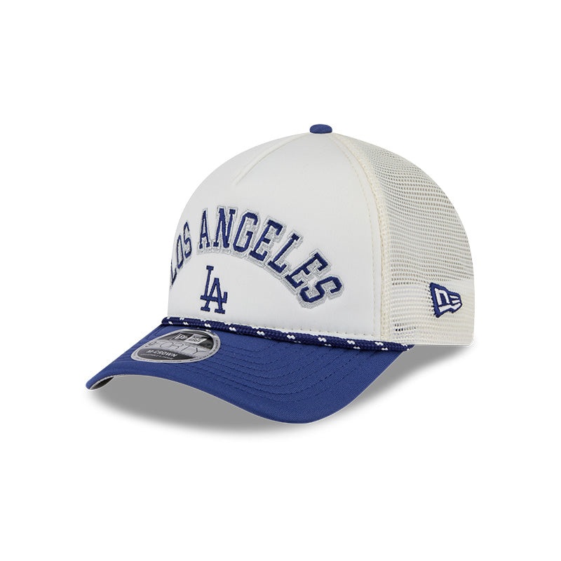 Los Angeles Dodgers Chrome Arch 9FORTY M-Crown A-Frame Trucker Hat OS