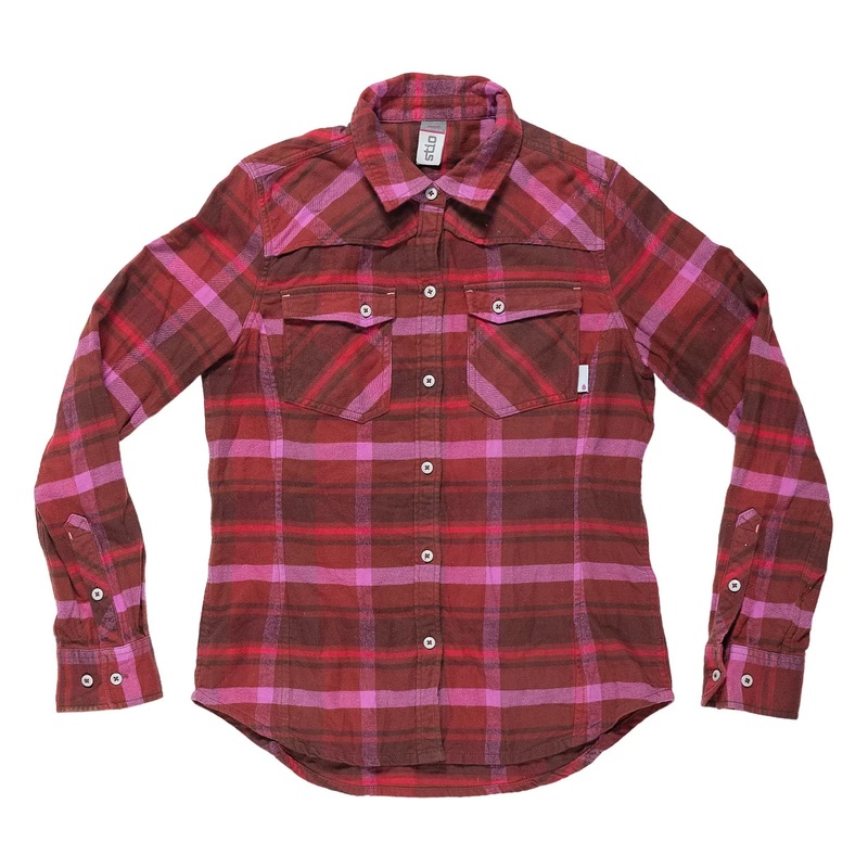Stio Willow Flannel Shirt – Women’s S Red Plaid