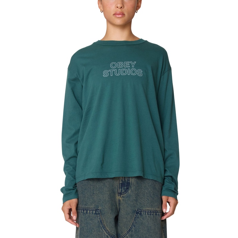Studios Outline Long Sleeve T-Shirt XS RAINFOREST (RFR)