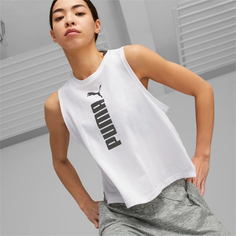 Women’s Fit Tri-blend Training Tank Top WHITE XS