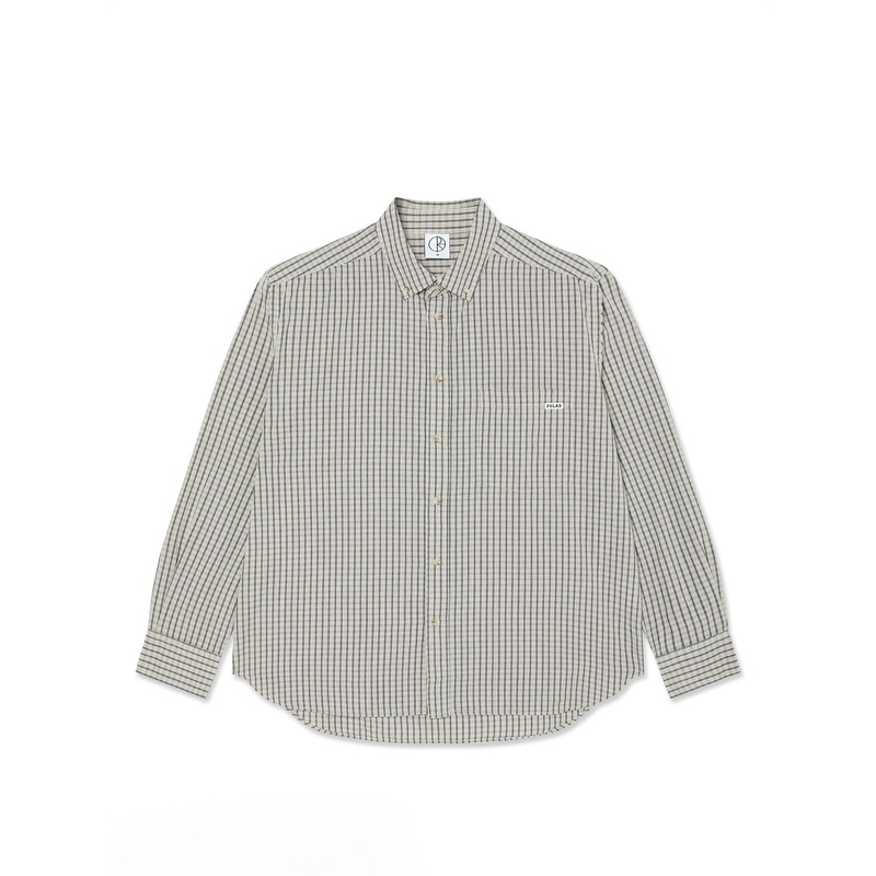 Ben Long Sleeve Buttondown Shirt MED IVORY CHECK
