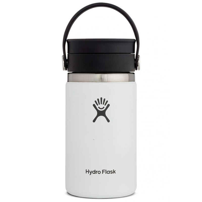 12oz Coffee with Flex Sip Lid White Bottle 12OZ WHITE