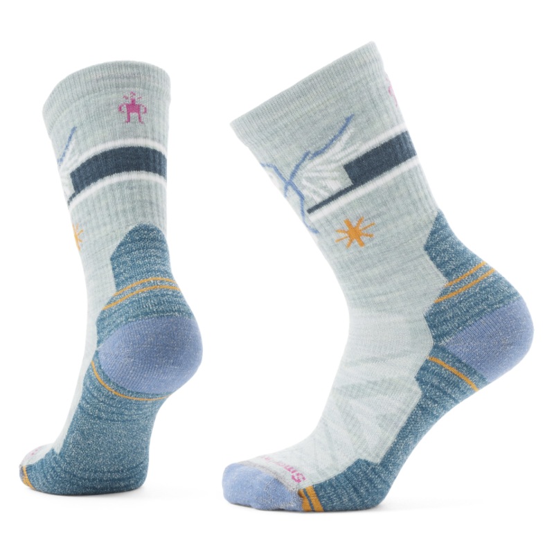 Women’s Hike Hoo Who Crew Socks FROSTY GREEN S
