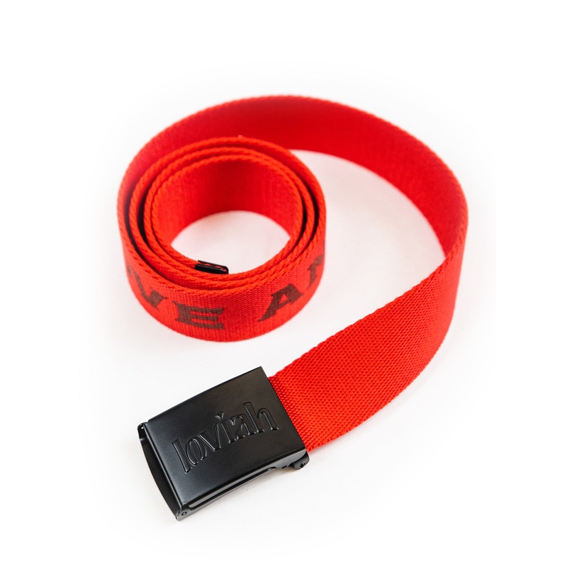 Webbing Belt O/S RED