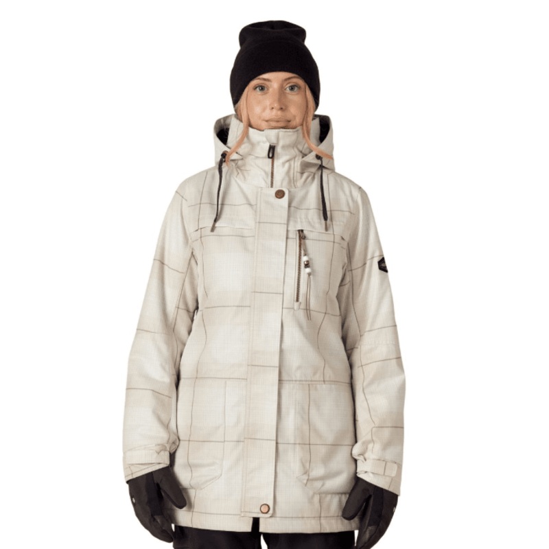 686 Women’s Spirit Jacket Limestone Plaid XS