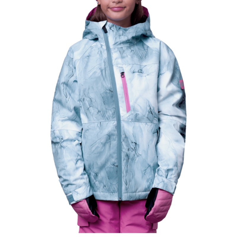 686 Girls’ Hydra Insulated Jacket DUSTY MAUVE MARBLE L