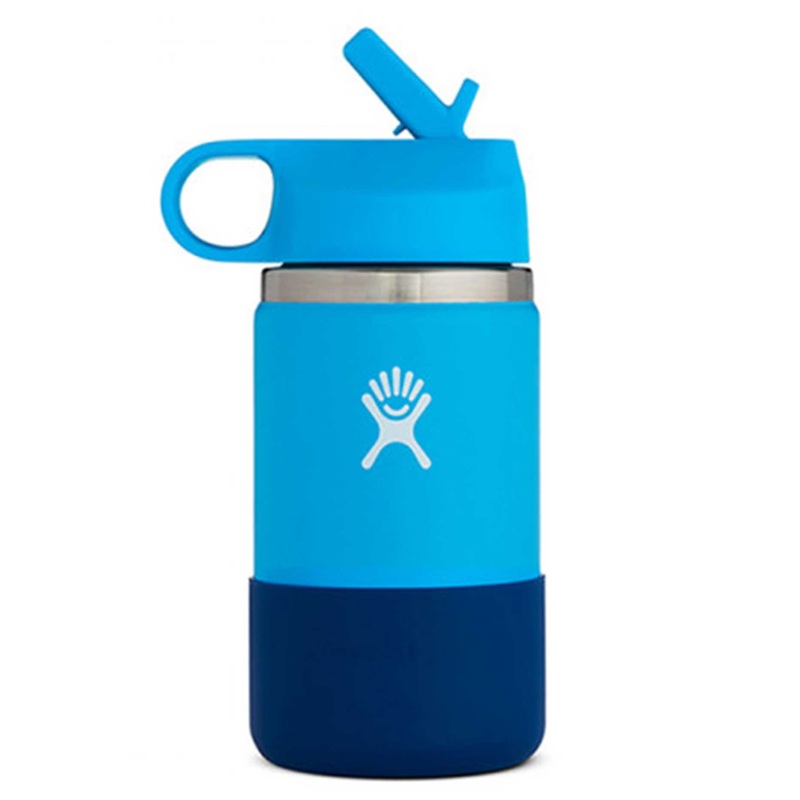 12oz Pacific Kids Wide Mouth with Straw Lid & Boot Bottle (Little Kids) 12OZ PACIFIC