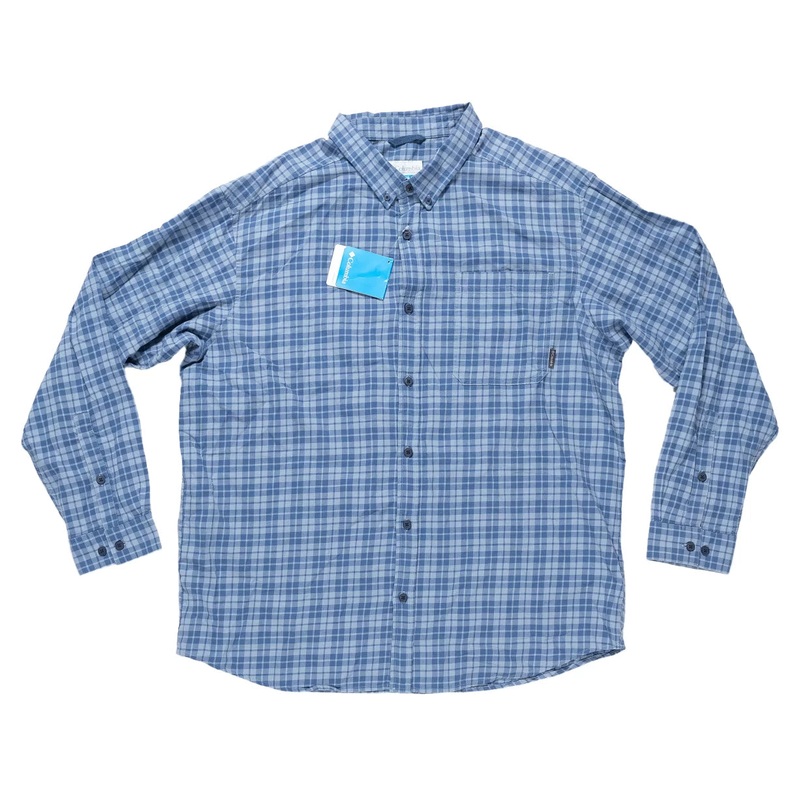 Columbia Out and Back II Long Sleeve Shirt – Men’s XXL Blue