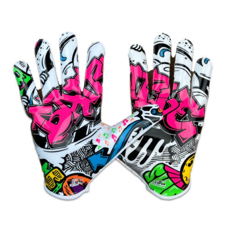 “Graffiti” Adult Doom Speed Receiver Football Gloves GRAFFITI S