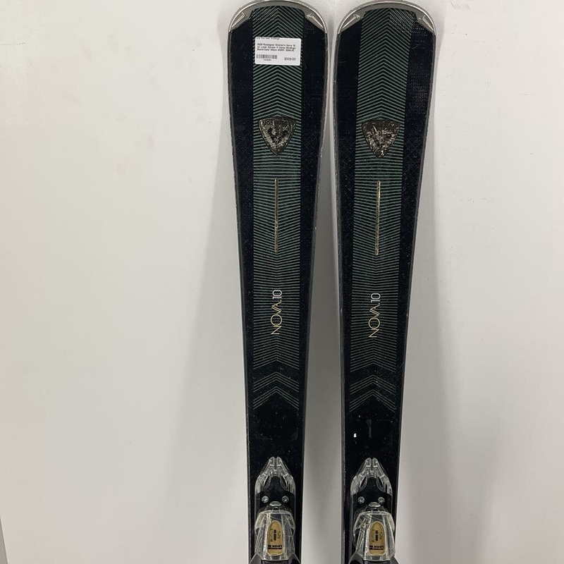 2026 Rossignol Women’s Nova 10 w/ Look Xpress 11 Demo Bindings 156cm Black/Gold Used
