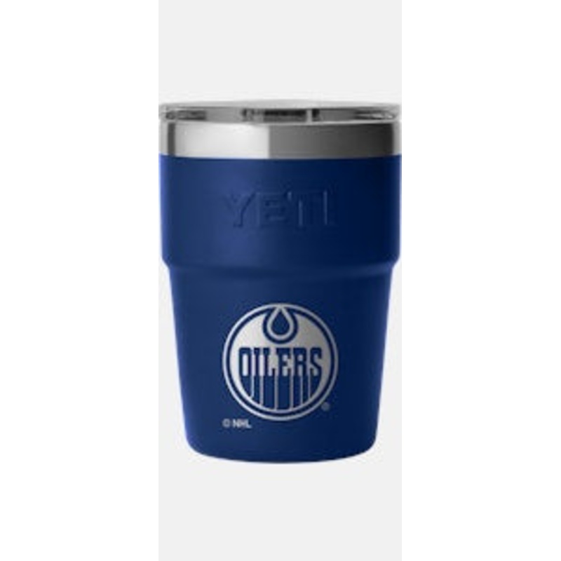 Yeti NHL 16oz Rambler Stackable Cup- Edmonton Oilers BLUE