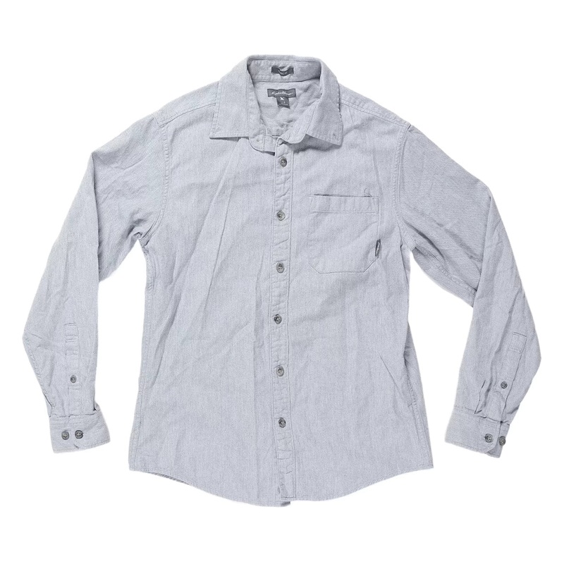 Eddie Bauer Eddie’s Favorite Flannel Shirt – Men’s S Heather Gray