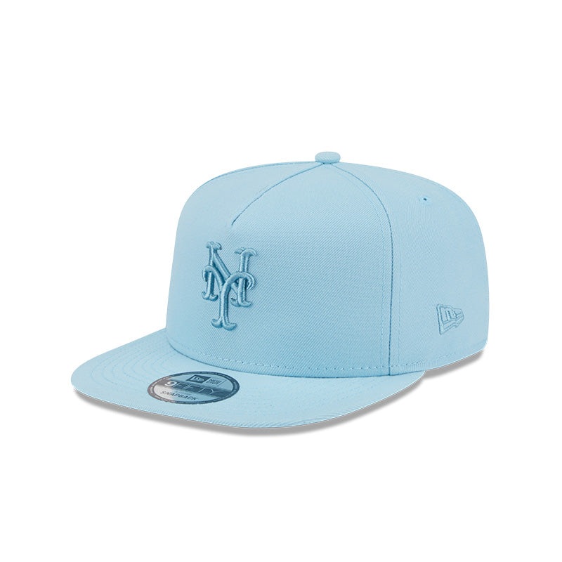 New Era New York Mets Light Blue Color Pack A-Frame 9FIFTY Snapback Hat LIGHT BLUE OS