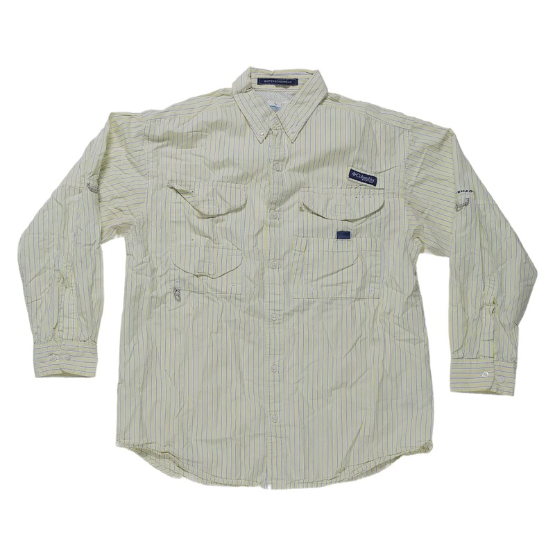 Columbia Super Bonehead Long Sleeve Shirt – Men’s S Yellow