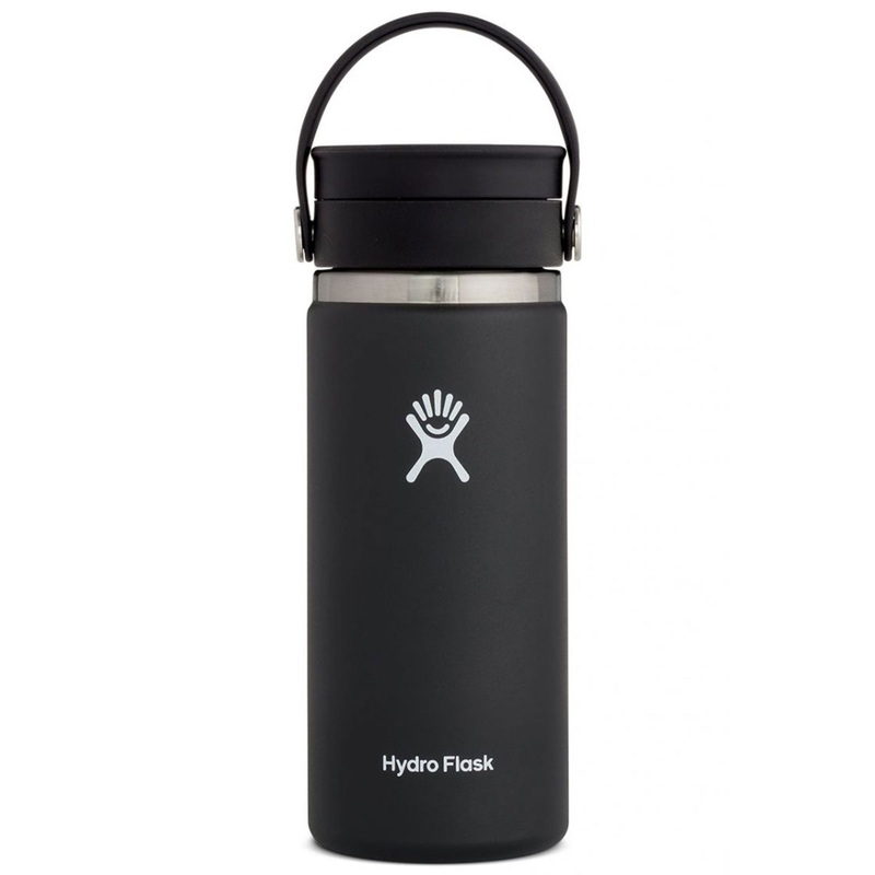 16oz Coffee with Flex Sip Lid Black Bottle 16OZ BLACK