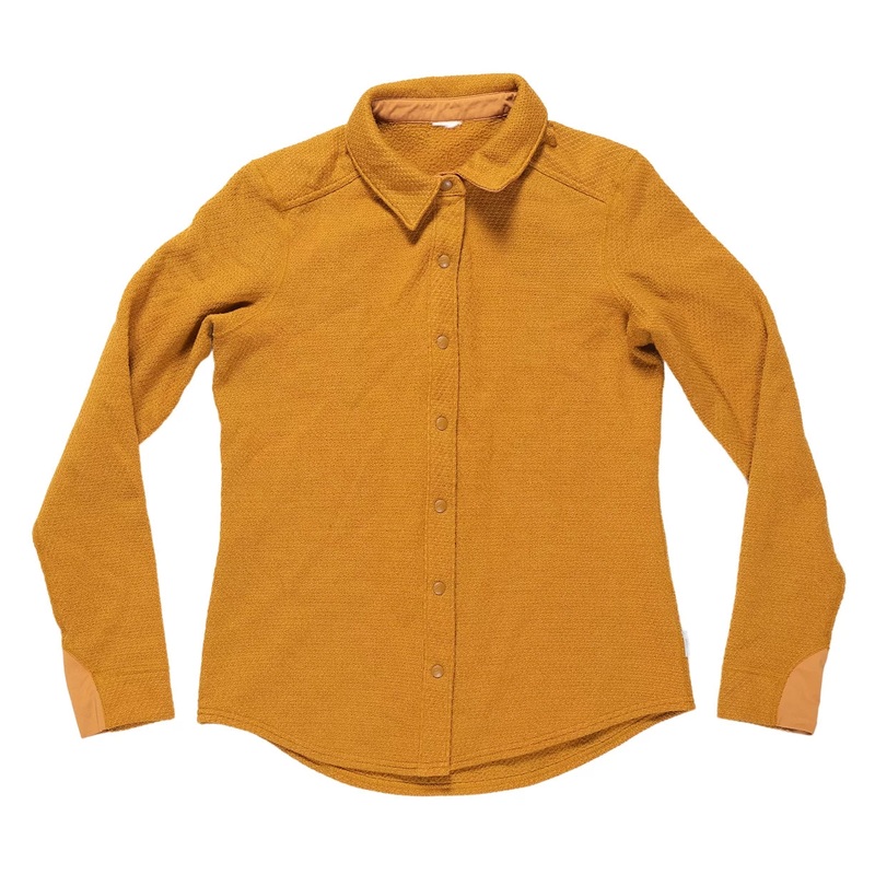 Stio Thermop Fleece Snap Shirt Estimated M Yellow