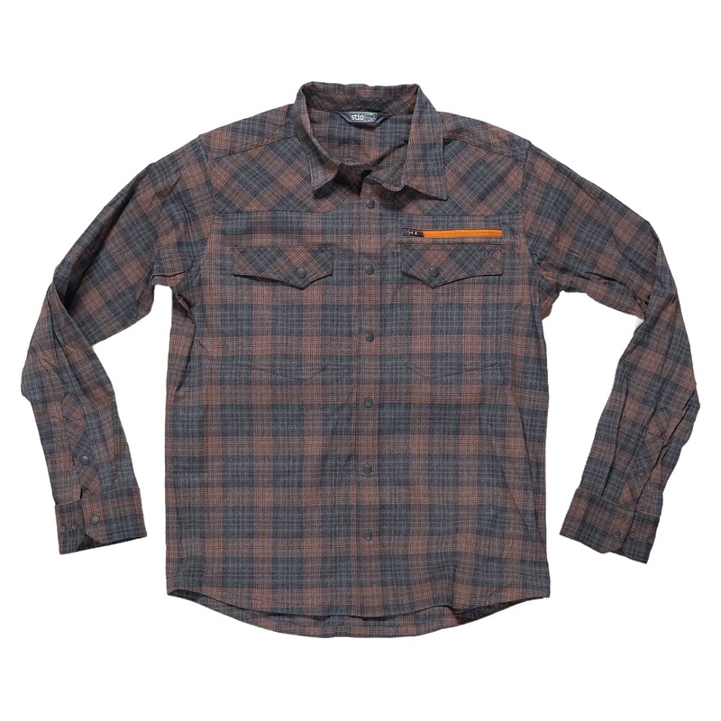 Stio Eddy Slope LS Shirt – Men’s M Rust