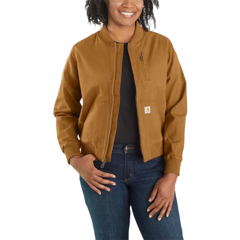 Women’s Crawford Bomber Jacket 211-Carhartt Brown XS