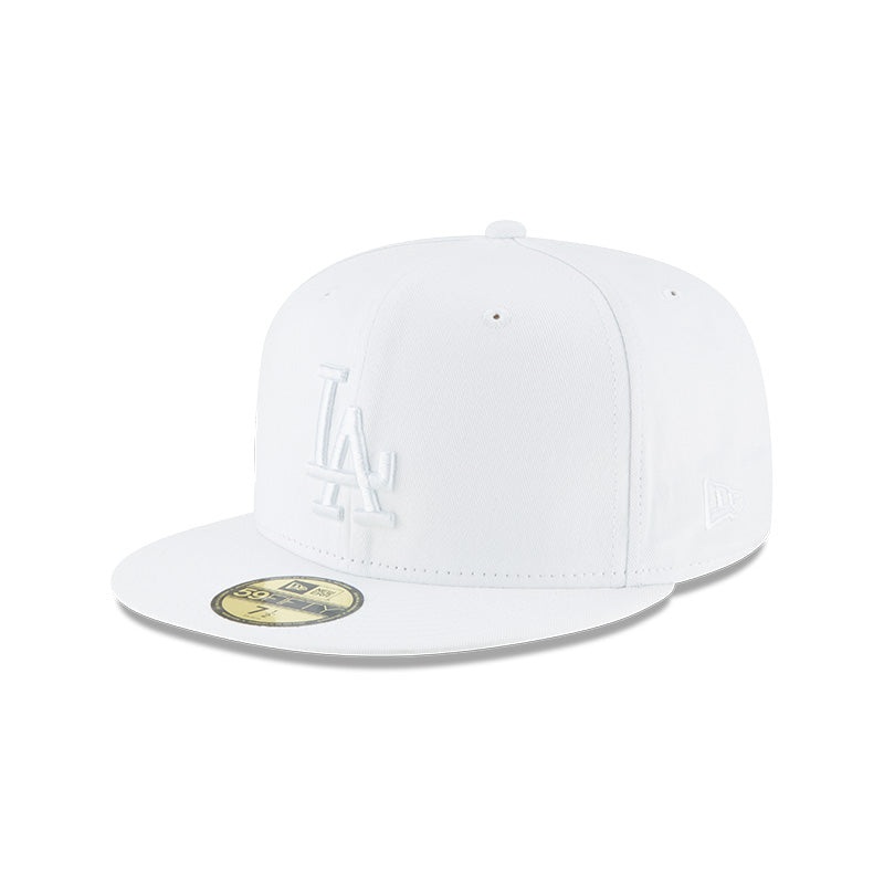 Los Angeles Dodgers White/White Basic 59FIFTY Fitted WHITE 7