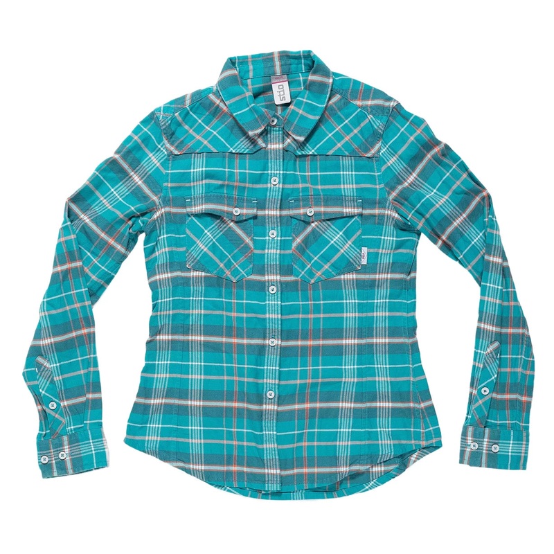 Stio Willow Flannel Shirt – Women’s S Teal