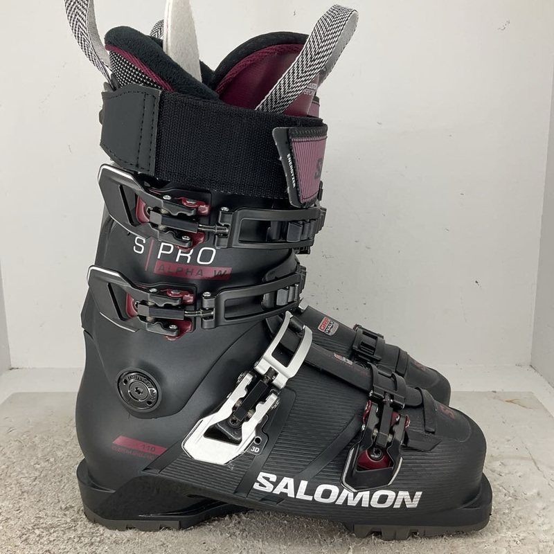 2024 Salomon Women’s S/Pro Alpha 110 GW 25.5 Black/Cordovan Used