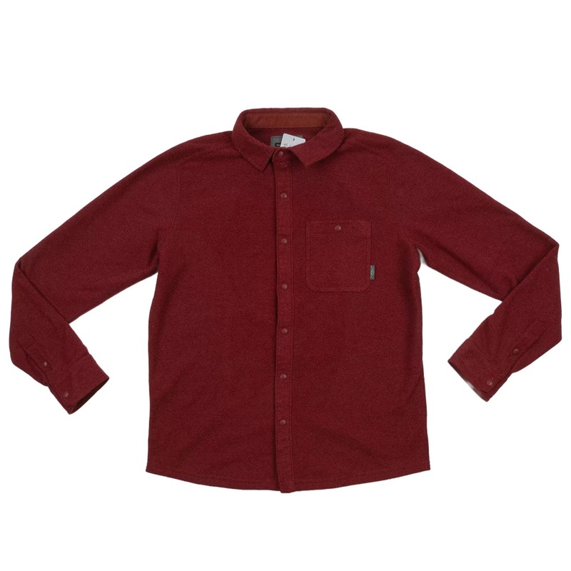 Stio Thermop Fleece Snap Shirt M Red