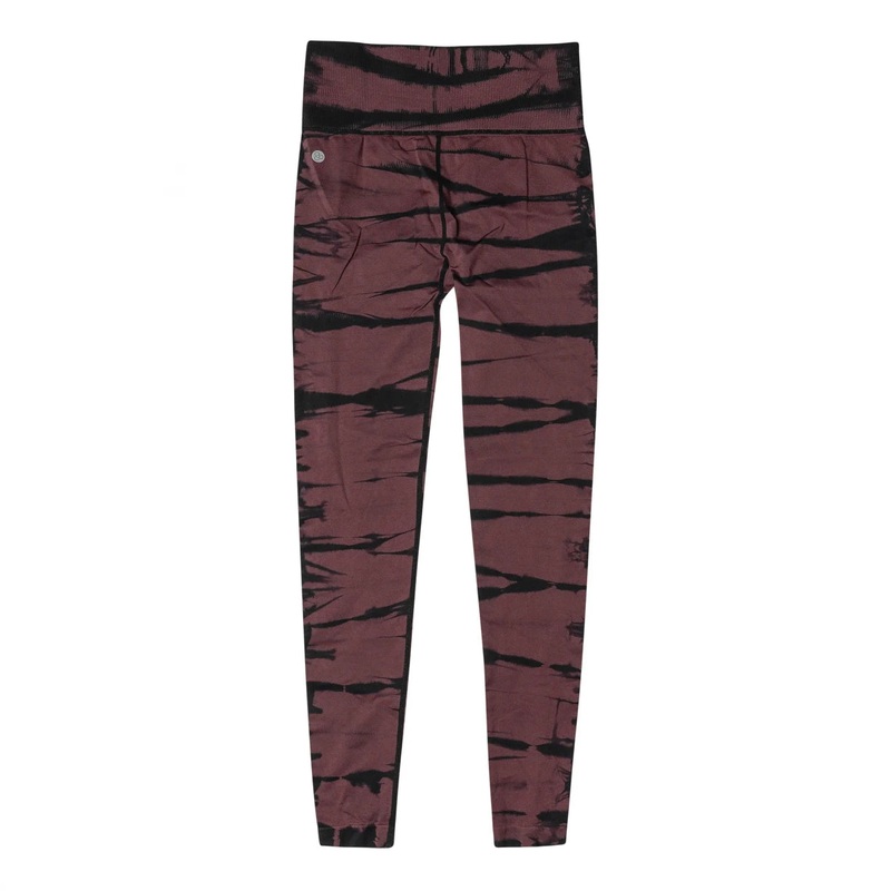 Zella Luxe Rib High Waist Leggings XS Black/Crimson