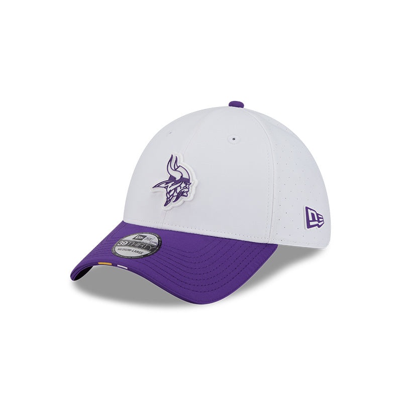 New Era Minnesota Vikings 2025 Training 39THIRTY Stretch Fit Hat S-M