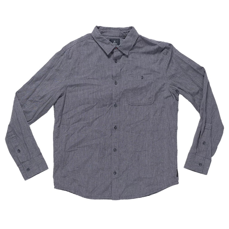 PrAna Jaffra Long-Sleeve Shirt – Men’s M Gray