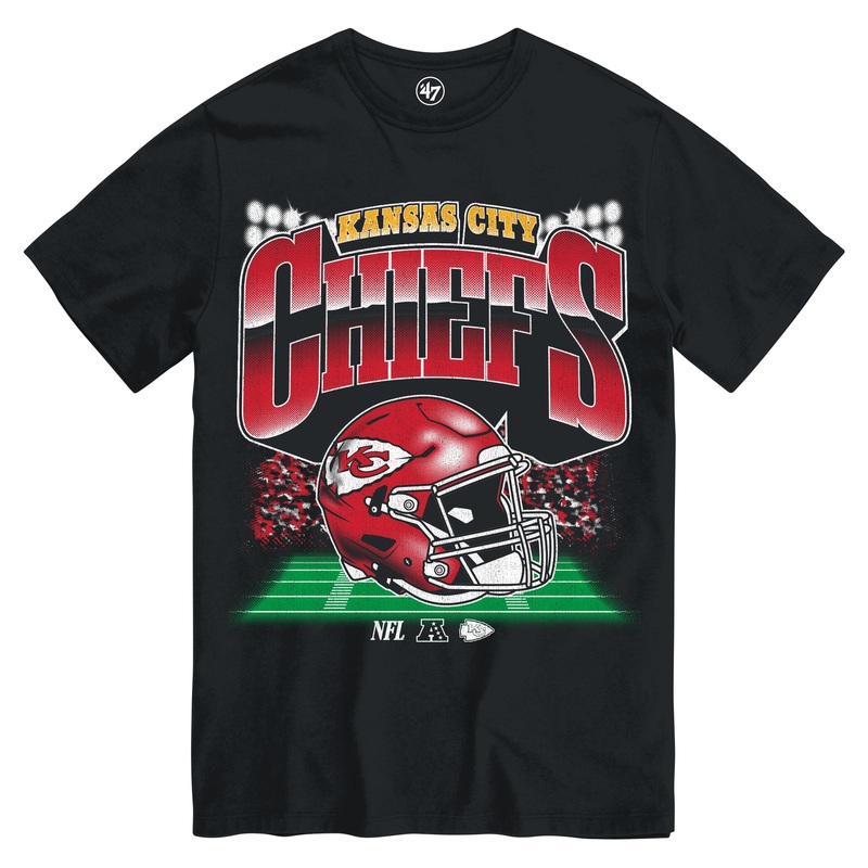 ’47 Brand Kansas City Chiefs Blindside T-Shirt BLACK M