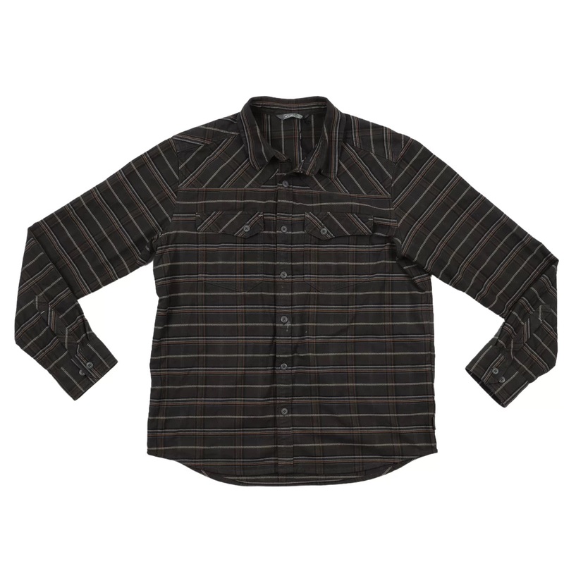 Stio Junction Midweight Flannel Shirt – Men’s L Brown