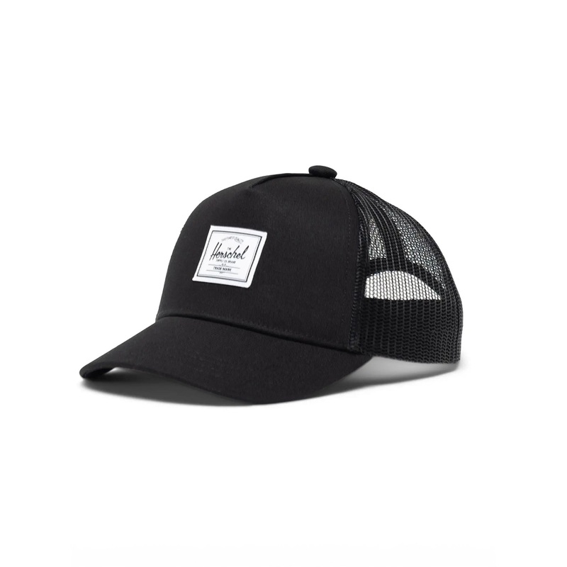 Whaler Cotton Mesh Snapback Hat (Little Kids) O/S BLACK (00001)