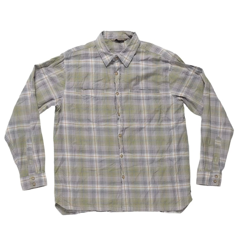 Royal Robbins Long Sleeve Button Up Shirt – Men’s L Green