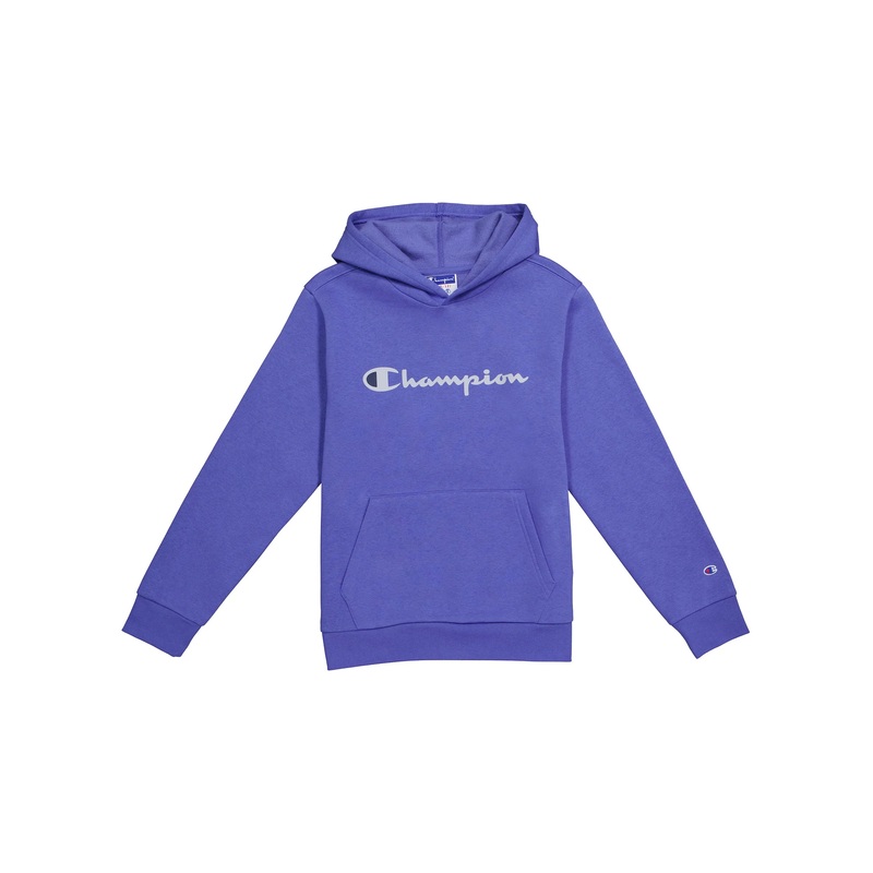 Youth Classic Script Logo Powerblend Hoodie STONE CRUSH BLUE S