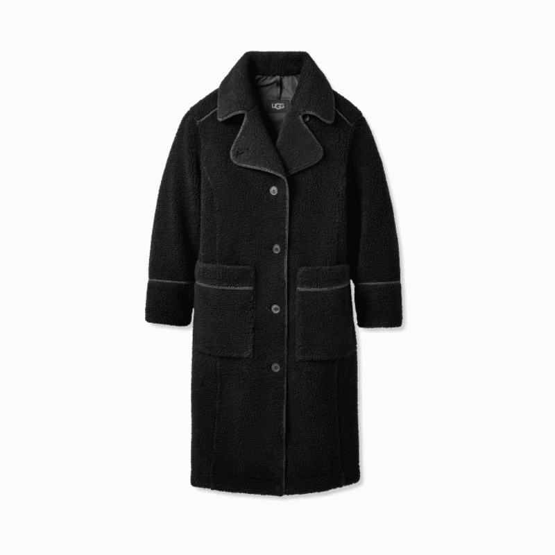 Ugg Women’s Sema UGGfluff Coat BLK Black XS