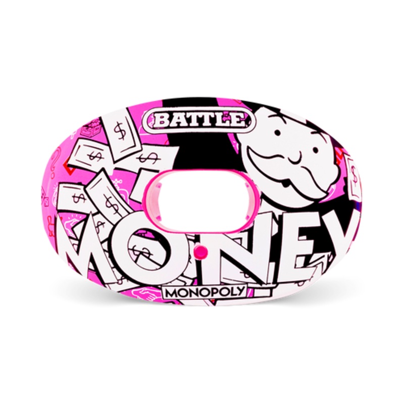 “Money Man 3.0” Oxygen Football Mouthguard PINK/WHITE
