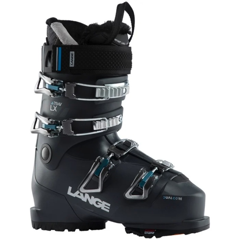 2024 Lange 75 W HV Ski Boot 25.5 Pewter Grey/Mt Blue New