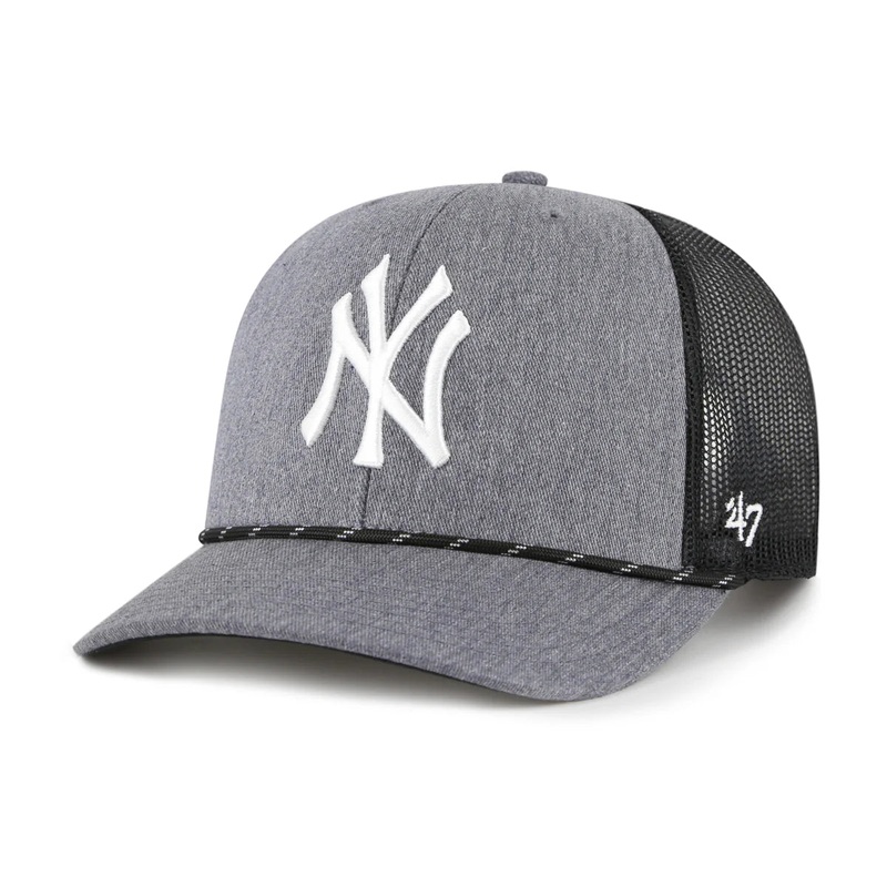 ’47 Brand Carbon Rope Trucker Hat- New York Yankees OS