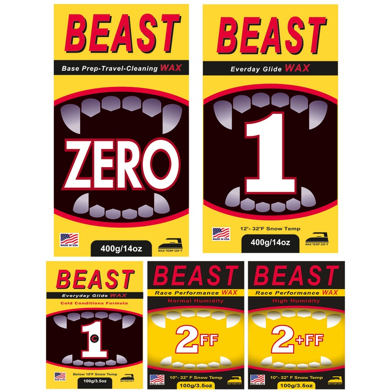 BEAST FF (Fluoro-Free) Hi-Performance Wax Package 5 PC Package