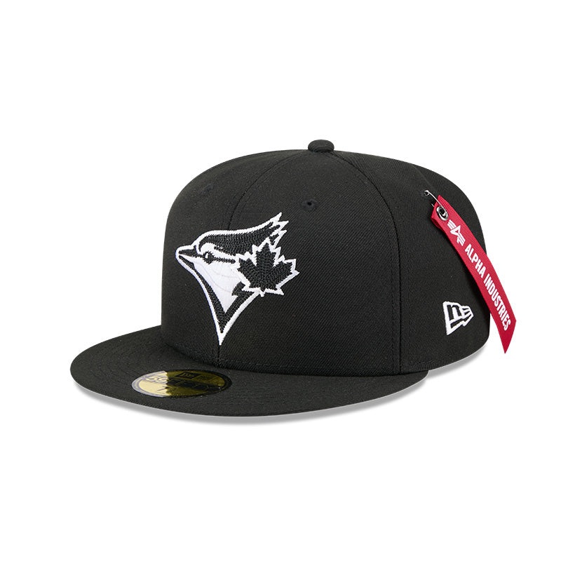 New Era Toronto Blue Jays Alpha Industries Black 59FIFTY Fitted Hat 7