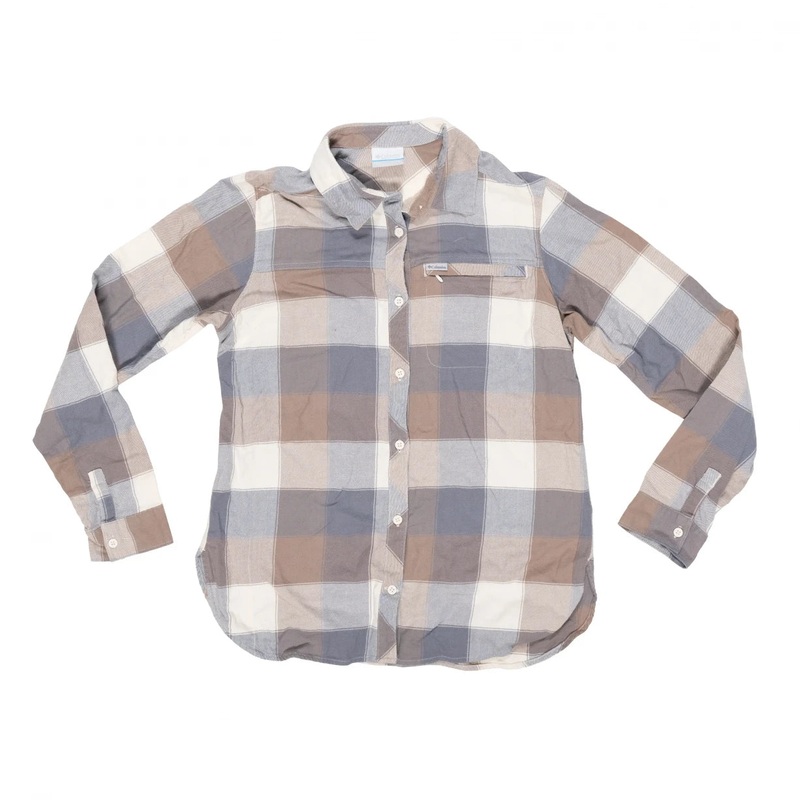 Columbia Anytime II Stretch Long Sleeve Shirt – Women’s M Brown