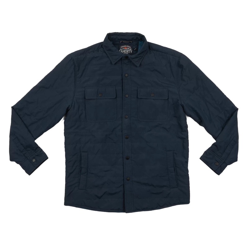 Faherty Atmosphere Shirt Jacket – Men’s M Navy