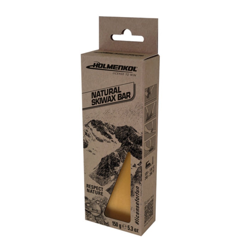 Holmenkol All Temperature Natural Skiwax Bar- 150g