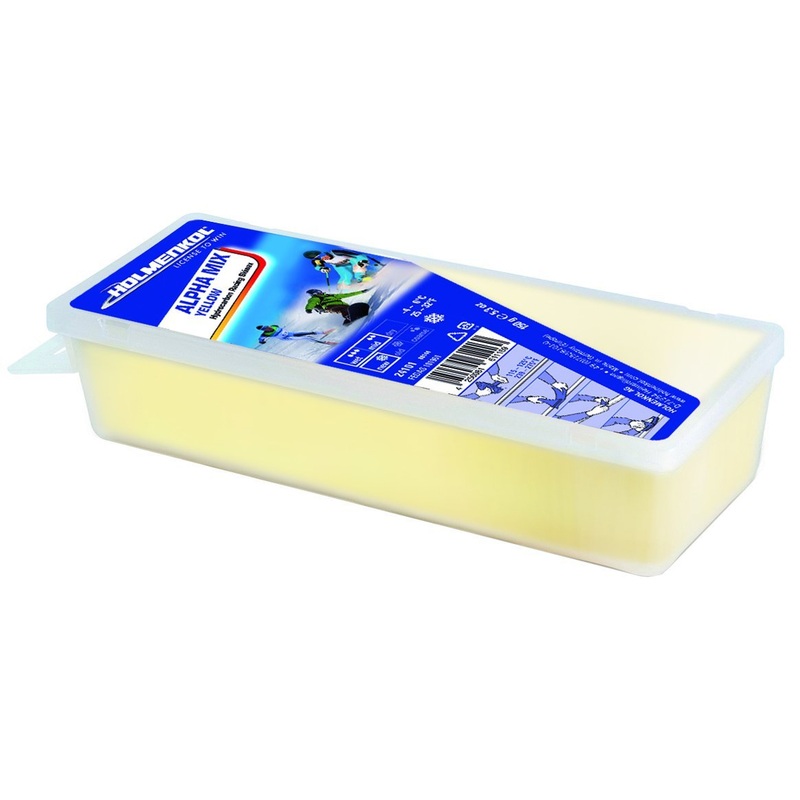 Holmenkol Alpha Mix 0degC to -4degC Wax Yellow 150 G
