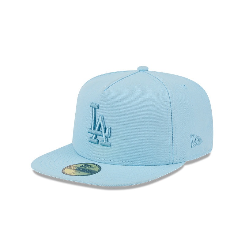 New Era New York Yankees Light Blue Color Pack A-Frame 59FIFTY Fitted Hat LIGHT BLUE 6 7/8
