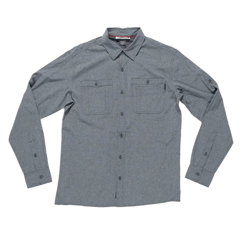 Outdoor Research Wayward Sentinel Long-Sleeve Button-Down Shirt – Men’s M Gray