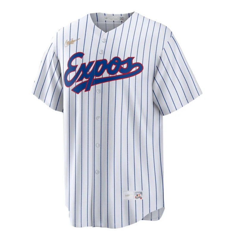Montreal Expos Cooperstown 1982 Replica Jersey WHITE PINSTRIPE L