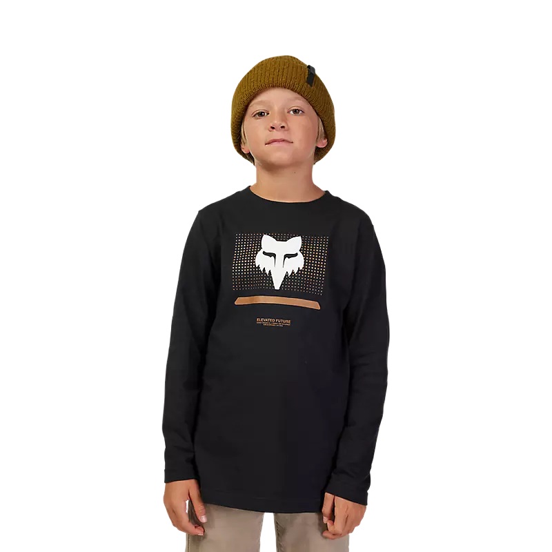 Youth Optical Long Sleeve Basic Tee BLACK S
