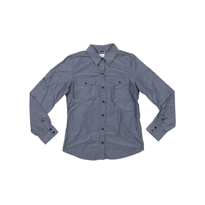 Patagonia Long-Sleeved Overcast Shirt – Women’s 8 Gray